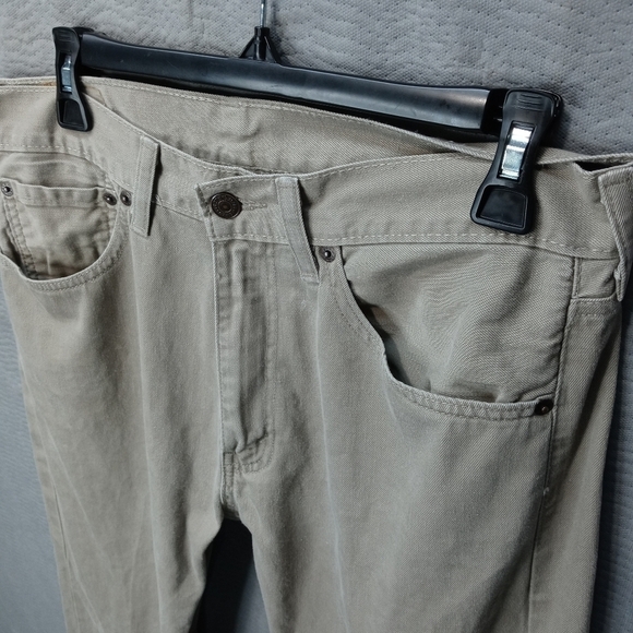 Levi's 505 men's tan jeans. Sz 33"×30".White spot - Picture 3 of 8